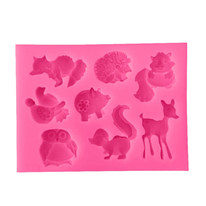 Tiere Silikonform Kuchendekorationswerkzeuge Gebäck Backen Schokoladenseifenform, Tierform