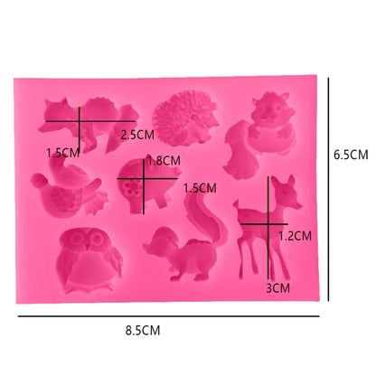 Tiere Silikonform Kuchendekorationswerkzeuge Gebäck Backen Schokoladenseifenform, Tierform