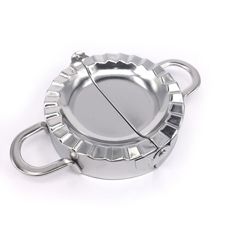Teigtaschenformer aus Edelstahl, Teigschneider, Teigtaschenform, Küchenzubehör, Gebäckwerkzeuge, groß 9,7 cm mit weißer Box, klein 7,7 cm mit weißer Box, 8,3 Teigtaschen-Rundmesser, 7,3 Teigtaschen-Rundmesser