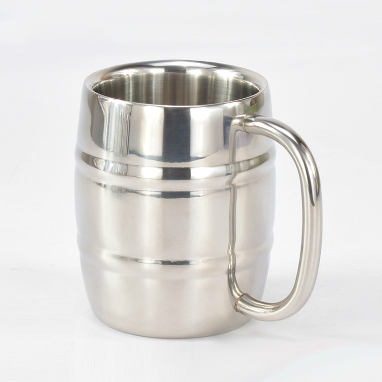 Bierbecher aus Edelstahl für Outdoor-Camping, Western-Tee- und Kaffeetasse, isoliert, tragbar, Trinkgeschirr mit Griff, Bierbecher für den Außenbereich