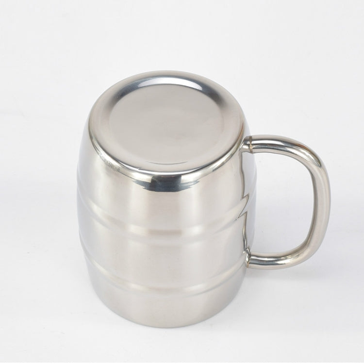 Bierbecher aus Edelstahl für Outdoor-Camping, Western-Tee- und Kaffeetasse, isoliert, tragbar, Trinkgeschirr mit Griff, Bierbecher für den Außenbereich