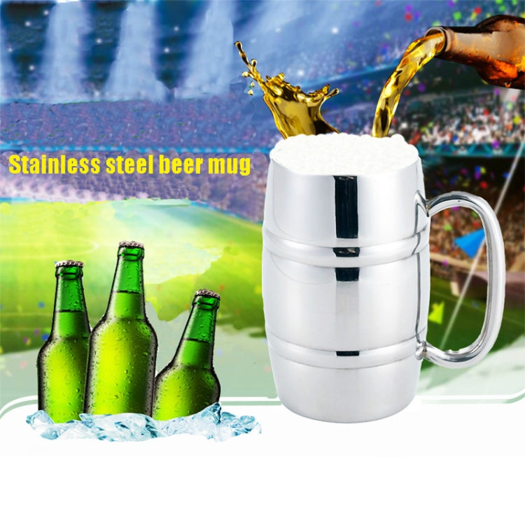 Bierbecher aus Edelstahl für Outdoor-Camping, Western-Tee- und Kaffeetasse, isoliert, tragbar, Trinkgeschirr mit Griff, Bierbecher für den Außenbereich