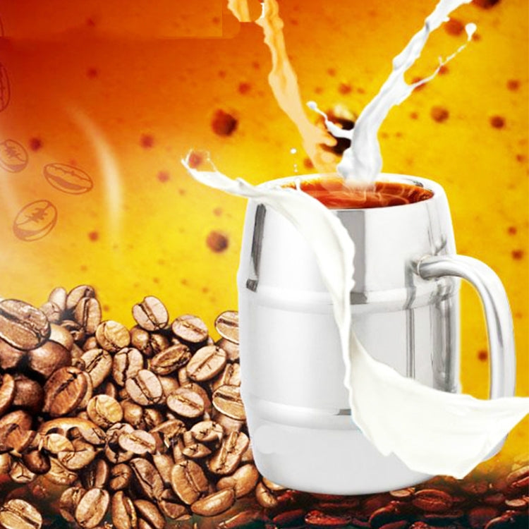 Bierbecher aus Edelstahl für Outdoor-Camping, Western-Tee- und Kaffeetasse, isoliert, tragbar, Trinkgeschirr mit Griff, Bierbecher für den Außenbereich
