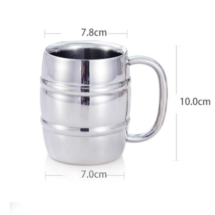 Bierbecher aus Edelstahl für Outdoor-Camping, Western-Tee- und Kaffeetasse, isoliert, tragbar, Trinkgeschirr mit Griff, Bierbecher für den Außenbereich