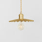 Vintage Nostalgic Brass Pleated Chandelier, with 5W White Light LED Pure Copper Single Head, with 5W Warm White Light LED Pure Copper Single Head, with 5W Three-Color Light LED Pure Copper Single Head, without Light Source Pure Copper Single Head