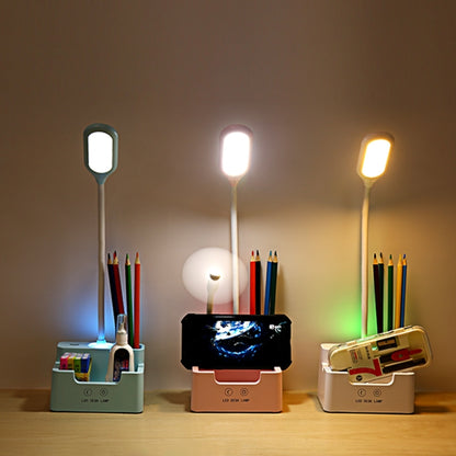 Student USB-Lade Schlafzimmer Touch LED Augenschutz Multifunktionale Kreative Schreibtischlampe, Mit Lüfter, Ohne Lüfter