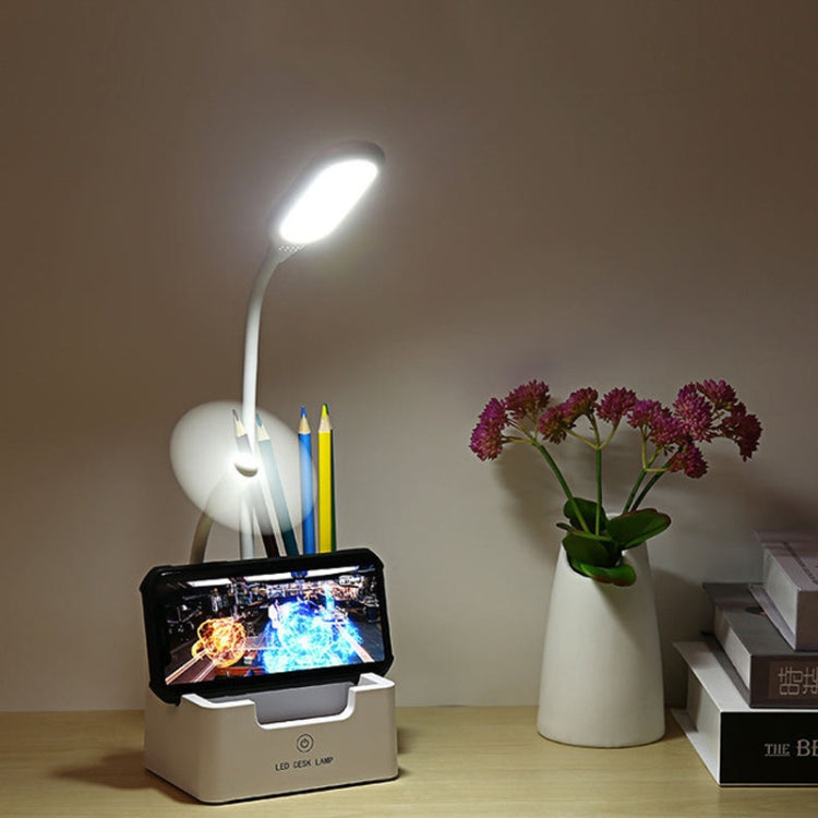 Student USB-Lade Schlafzimmer Touch LED Augenschutz Multifunktionale Kreative Schreibtischlampe, Mit Lüfter, Ohne Lüfter