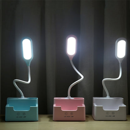Student USB-Lade Schlafzimmer Touch LED Augenschutz Multifunktionale Kreative Schreibtischlampe, Mit Lüfter, Ohne Lüfter