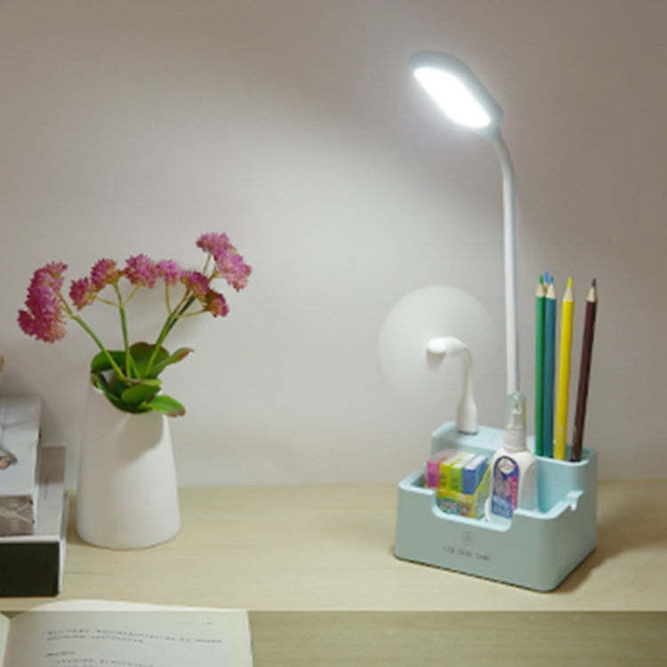 Student USB-Lade Schlafzimmer Touch LED Augenschutz Multifunktionale Kreative Schreibtischlampe, Mit Lüfter, Ohne Lüfter