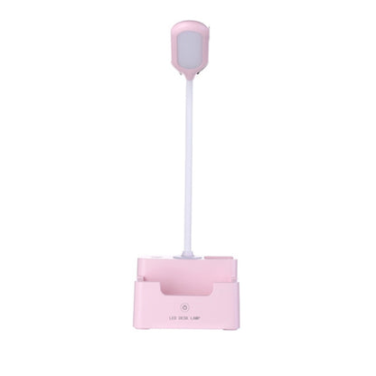 Student USB-Lade Schlafzimmer Touch LED Augenschutz Multifunktionale Kreative Schreibtischlampe, Mit Lüfter, Ohne Lüfter