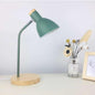 E27-Knopfschalter, Holz-Tischlampe, Metallschirm, Schreibtischlampe, Nachttischlampe, Leselampe, Heimdeko, normale Glühbirne, 9-W-LED-Weißlicht, 9-W-LED, 3-Farben-Dimmung