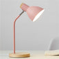 E27-Knopfschalter, Holz-Tischlampe, Metallschirm, Schreibtischlampe, Nachttischlampe, Leselampe, Heimdeko, normale Glühbirne, 9-W-LED-Weißlicht, 9-W-LED, 3-Farben-Dimmung
