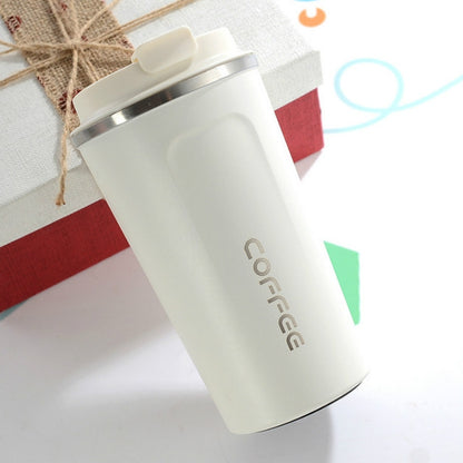 Smart Version Doppelter Kaffeebecher aus Edelstahl 304, Auto-Thermobecher, Reise-Thermobecher, 380 ml Blau, 380 ml Rosa, 380 ml Weiß, 380 ml Schwarz, 380 ml Grün, 510 ml Weiß, 510 ml Schwarz, 510 ml Grün, 510 ml Blau, 510 ml Rosa