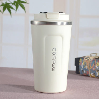 Smart Version Doppelter Kaffeebecher aus Edelstahl 304, Auto-Thermobecher, Reise-Thermobecher, 380 ml Blau, 380 ml Rosa, 380 ml Weiß, 380 ml Schwarz, 380 ml Grün, 510 ml Weiß, 510 ml Schwarz, 510 ml Grün, 510 ml Blau, 510 ml Rosa
