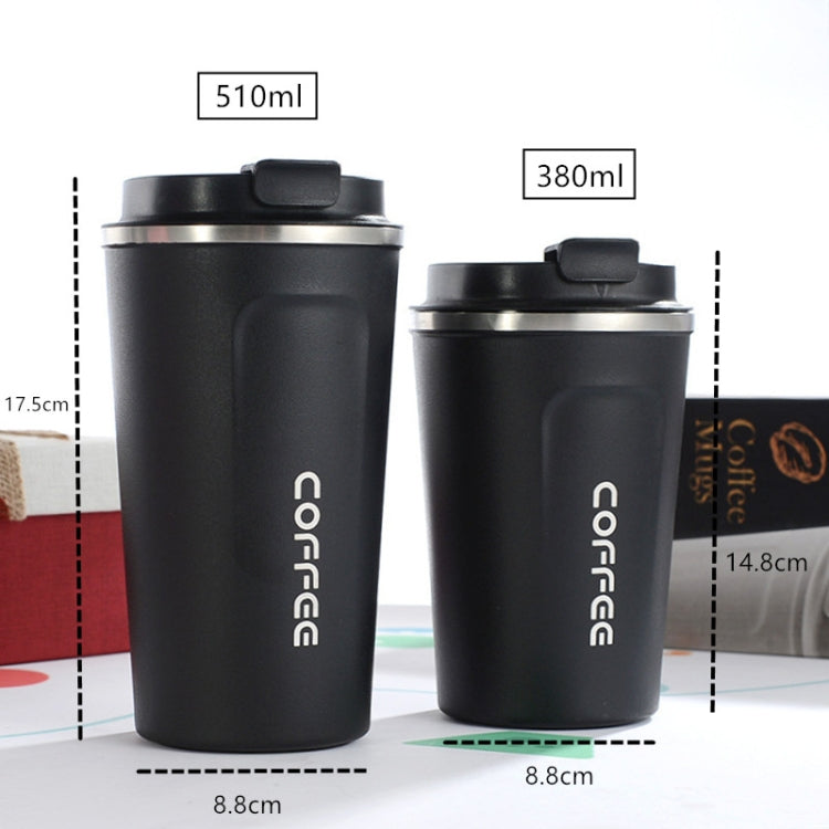 Smart Version Doppelter Kaffeebecher aus Edelstahl 304, Auto-Thermobecher, Reise-Thermobecher, 380 ml Blau, 380 ml Rosa, 380 ml Weiß, 380 ml Schwarz, 380 ml Grün, 510 ml Weiß, 510 ml Schwarz, 510 ml Grün, 510 ml Blau, 510 ml Rosa