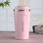 Smart Version Doppelter Kaffeebecher aus Edelstahl 304, Auto-Thermobecher, Reise-Thermobecher, 380 ml Blau, 380 ml Rosa, 380 ml Weiß, 380 ml Schwarz, 380 ml Grün, 510 ml Weiß, 510 ml Schwarz, 510 ml Grün, 510 ml Blau, 510 ml Rosa