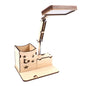 Holz-Multifunktions-Touch-USB-Stifthalter-Schreibtischlampe, Studenten-Desktop-Lade-Leselampe, LED-Augenschutz-Tischlampe, USB-Stecker ohne Batterie, USB-Lade-eingebauter Akku