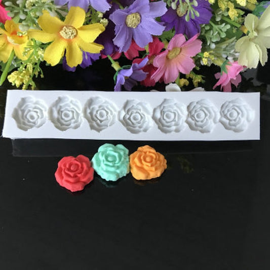Rosenblüten-Silikonform, Fondant, Kuchendekoration, Backwerkzeuge, Rosenblütenform