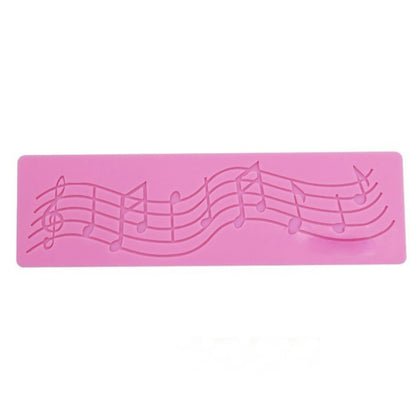 2 PCS Note Kuchen Dekoration Silikonform Fondant Kuchen Werkzeug Backen DIY Form, Note Form