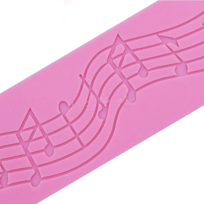 2 PCS Note Kuchen Dekoration Silikonform Fondant Kuchen Werkzeug Backen DIY Form, Note Form