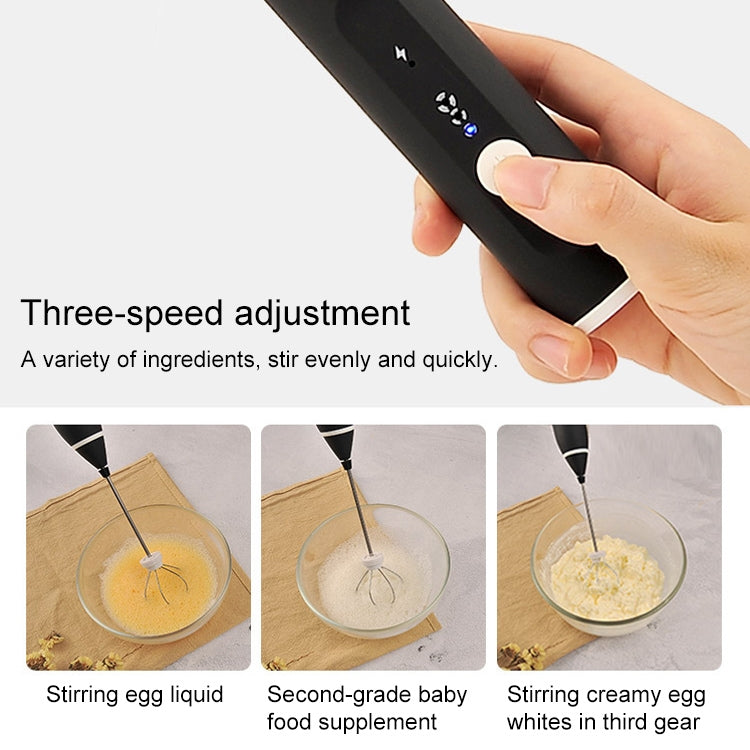 Elektrischer Handmixer für die Küche, Eierschläger, Milchkaffeemixer, Edelstahl, Mini-Griffmixer, Griffmixer