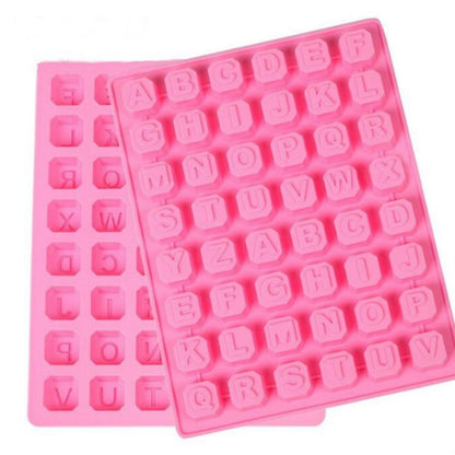 Silikonform für Schokolade in Form eines englischen Alphabets, Sterne, DIY, handgemachte Seifenform in Form eines englischen Alphabets