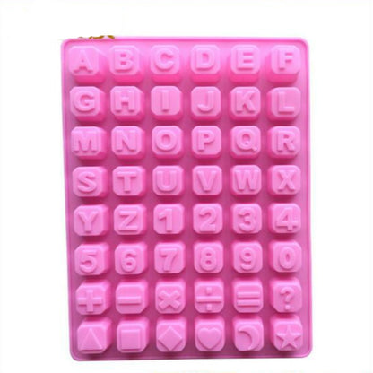 Silikonform für Schokolade in Form eines englischen Alphabets, Sterne, DIY, handgemachte Seifenform in Form eines englischen Alphabets