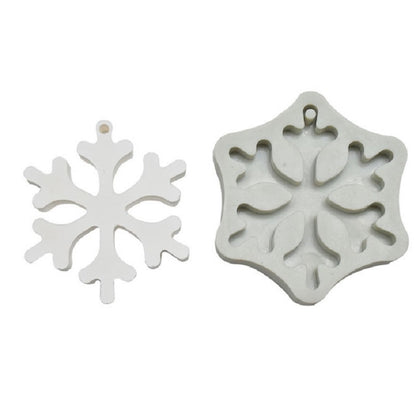 DIY Backen Weihnachtsserie Modellierfondant Silikonform, Weihnachtsblätter, Weihnachtsschneeflocke, Weihnachtsrunde Schneeflockenform, Weihnachtsbaum
