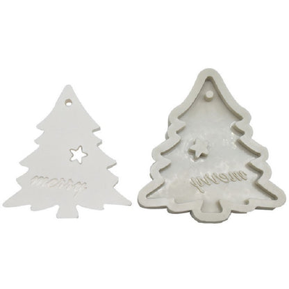 DIY Backen Weihnachtsserie Modellierfondant Silikonform, Weihnachtsblätter, Weihnachtsschneeflocke, Weihnachtsrunde Schneeflockenform, Weihnachtsbaum