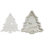 DIY Backen Weihnachtsserie Modellierfondant Silikonform, Weihnachtsblätter, Weihnachtsschneeflocke, Weihnachtsrunde Schneeflockenform, Weihnachtsbaum