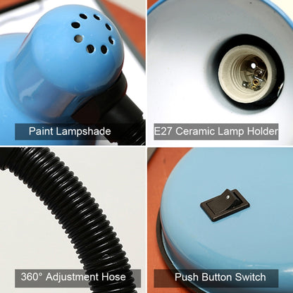 Vintage Eisen LED Schreibtisch Lampe Push Button Schalter Augenschutz Lesen Led Licht Tisch Lampen