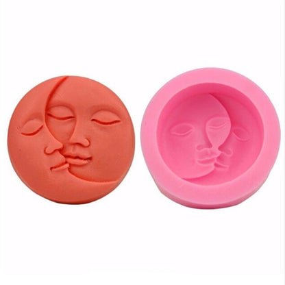 DIY Schokoladenkuchen Pudding Dekorationswerkzeug Gesicht Silikonmodell Backform, Gesicht licone Modell