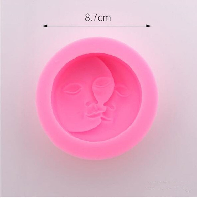 DIY Schokoladenkuchen Pudding Dekorationswerkzeug Gesicht Silikonmodell Backform, Gesicht licone Modell