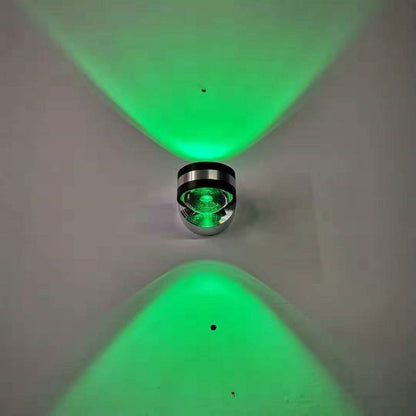 LED Up And Down Light Wall Light Double-Sided Crystal Aluminum Lights Upper Outlet, 2W (Yellow Light), 2W (Blue Light), 2W (Green Light), 2W (Purple Light), 2W (Mixed Color Light), 6W (Red Light), 6W (Yellow Light), 6W (Blue Light), 6W (Green Light)   ...