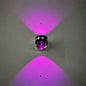 LED Up And Down Light Wall Light Double-Sided Crystal Aluminum Lights Upper Outlet, 2W (Yellow Light), 2W (Blue Light), 2W (Green Light), 2W (Purple Light), 2W (Mixed Color Light), 6W (Red Light), 6W (Yellow Light), 6W (Blue Light), 6W (Green Light)   ...