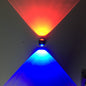 LED Up And Down Light Wall Light Double-Sided Crystal Aluminum Lights Upper Outlet, 2W (Yellow Light), 2W (Blue Light), 2W (Green Light), 2W (Purple Light), 2W (Mixed Color Light), 6W (Red Light), 6W (Yellow Light), 6W (Blue Light), 6W (Green Light)   ...