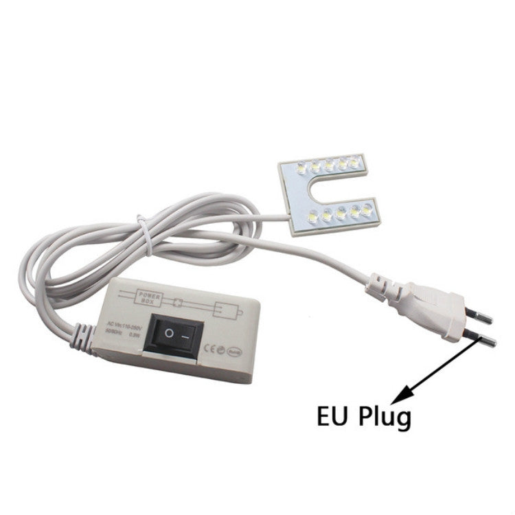 LED-Nähmaschinenleuchte, U-förmig, hell, magnetisch, energiesparend, EU-Stecker, US-Stecker