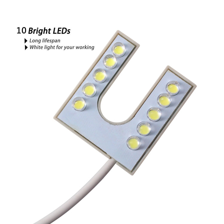 LED-Nähmaschinenleuchte, U-förmig, hell, magnetisch, energiesparend, EU-Stecker, US-Stecker