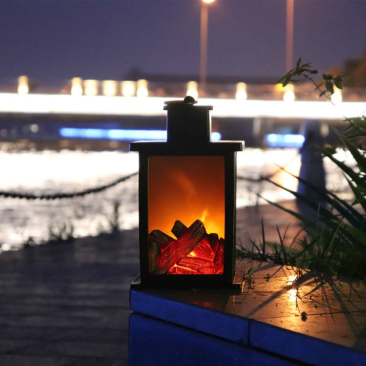 Outdoor LED Tisch Lampen Künstliche Kamin Leuchter Holzkohle Flamme Retro Dekoration