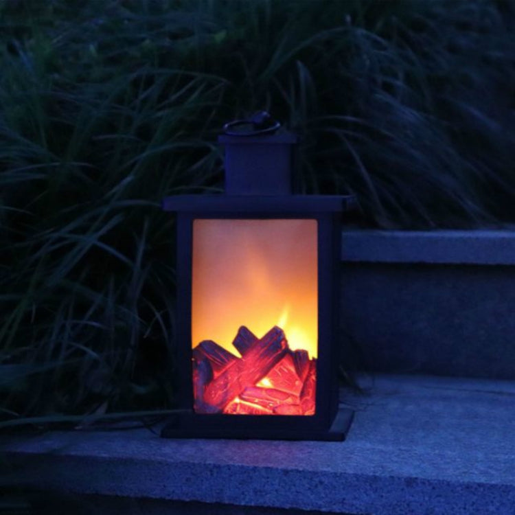 Outdoor LED Tisch Lampen Künstliche Kamin Leuchter Holzkohle Flamme Retro Dekoration
