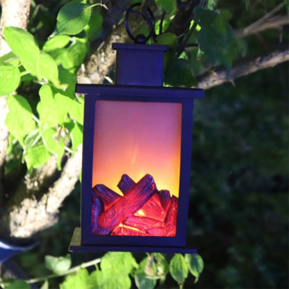 Outdoor LED Tisch Lampen Künstliche Kamin Leuchter Holzkohle Flamme Retro Dekoration