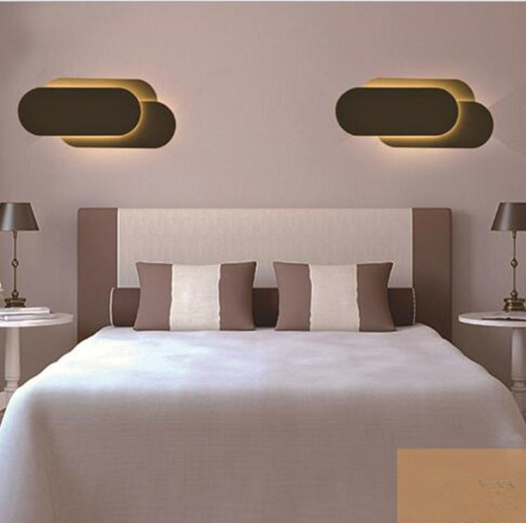 Kreatives, einfaches Schlafzimmer, Nachttisch, Wohnzimmer, Restaurant, Hotel, Arbeitszimmer, Flur, Ganglicht, LED-Turm, Stapel-Wandleuchte, Schwarzer Kreis 18 W, Weißer Kreis 18 W, Schwarzes Quadrat 18 W, Weißes Quadrat 18 W