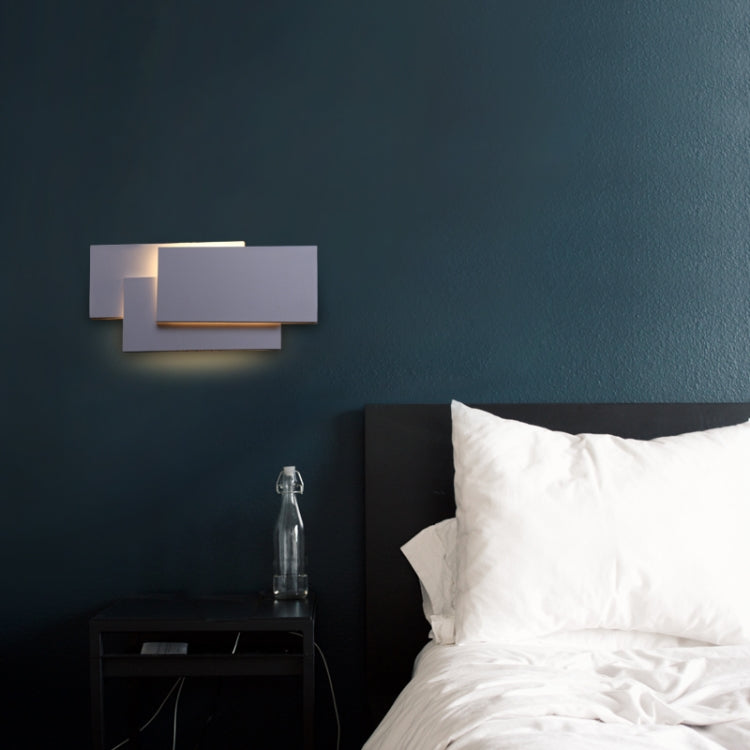 Kreatives, einfaches Schlafzimmer, Nachttisch, Wohnzimmer, Restaurant, Hotel, Arbeitszimmer, Flur, Ganglicht, LED-Turm, Stapel-Wandleuchte, Schwarzer Kreis 18 W, Weißer Kreis 18 W, Schwarzes Quadrat 18 W, Weißes Quadrat 18 W