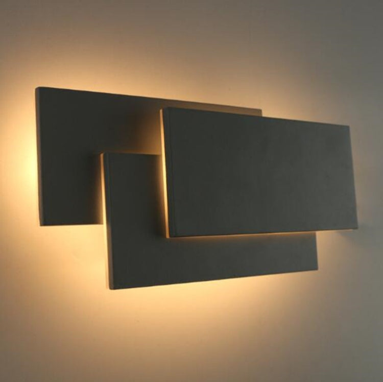 Kreatives, einfaches Schlafzimmer, Nachttisch, Wohnzimmer, Restaurant, Hotel, Arbeitszimmer, Flur, Ganglicht, LED-Turm, Stapel-Wandleuchte, Schwarzer Kreis 18 W, Weißer Kreis 18 W, Schwarzes Quadrat 18 W, Weißes Quadrat 18 W