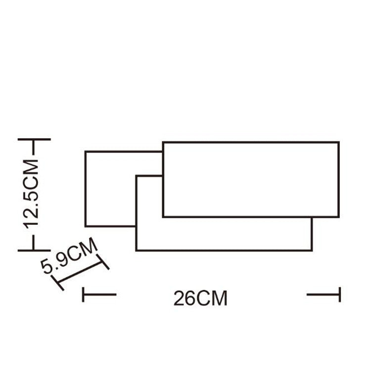 Kreatives, einfaches Schlafzimmer, Nachttisch, Wohnzimmer, Restaurant, Hotel, Arbeitszimmer, Flur, Ganglicht, LED-Turm, Stapel-Wandleuchte, Schwarzer Kreis 18 W, Weißer Kreis 18 W, Schwarzes Quadrat 18 W, Weißes Quadrat 18 W