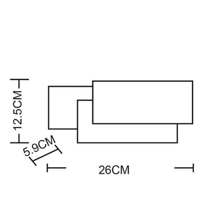 Kreatives, einfaches Schlafzimmer, Nachttisch, Wohnzimmer, Restaurant, Hotel, Arbeitszimmer, Flur, Ganglicht, LED-Turm, Stapel-Wandleuchte, Schwarzer Kreis 18 W, Weißer Kreis 18 W, Schwarzes Quadrat 18 W, Weißes Quadrat 18 W