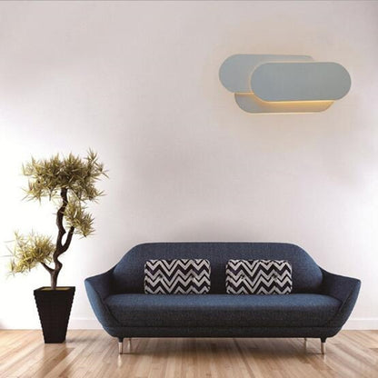 Kreatives, einfaches Schlafzimmer, Nachttisch, Wohnzimmer, Restaurant, Hotel, Arbeitszimmer, Flur, Ganglicht, LED-Turm, Stapel-Wandleuchte, Schwarzer Kreis 18 W, Weißer Kreis 18 W, Schwarzes Quadrat 18 W, Weißes Quadrat 18 W