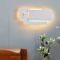 Kreatives, einfaches Schlafzimmer, Nachttisch, Wohnzimmer, Restaurant, Hotel, Arbeitszimmer, Flur, Ganglicht, LED-Turm, Stapel-Wandleuchte, Schwarzer Kreis 18 W, Weißer Kreis 18 W, Schwarzes Quadrat 18 W, Weißes Quadrat 18 W