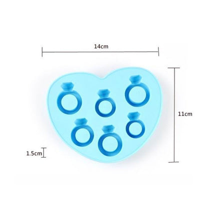 Silikon DIY Kreative Ring Eisform Eisbox, Ringform