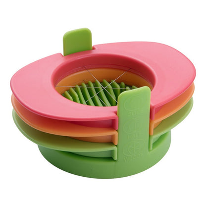 3 in 1 Multifunctional Egg Cutter Half-cut Egg Tool, Colorful, Orange